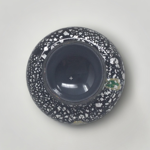 Vtg Rare Mushroom 1920-30 Murano Glass Silver Leaf Hand Blown Small Paperweight - Picture 5 of 6